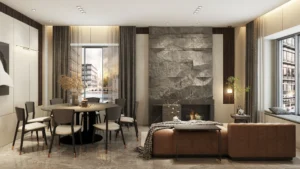 YIDA Home's modern living room design showcased at Mexico Construction Expo