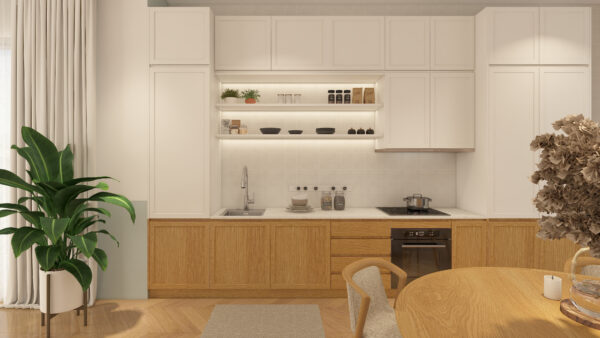 Sleek Dark Kitchen Cabinets Define Modern Elegance