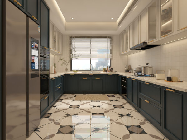 High Gloss Cabinets for Bright, Spacious Interiors