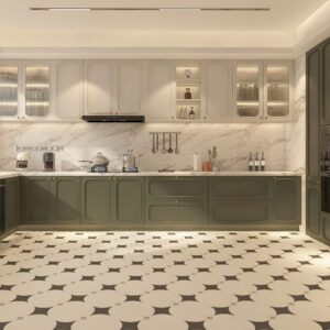 Luxury Glossy Emerald Green Kitchen Cabinets