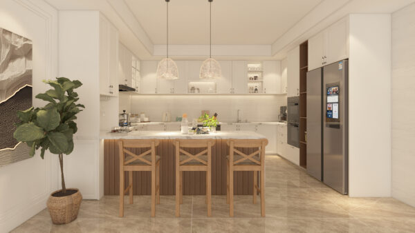 Luxury Solid-Wood Kitchen Cabinets Design