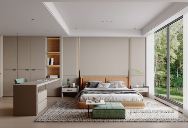 Modern Minimalist Custom Cabinets - Neutral Tones for a Serene Home