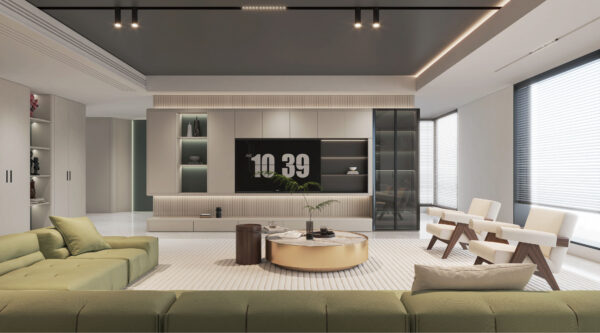 Modern Neutral - Toned Custom Cabinets: Elevating Your Living Space with Elegance and Functionality