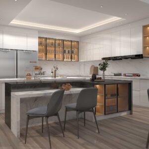 Elegant Modern Grey Lacquer Kitchen Tour: Luxe Design and Smart Storage Solutions