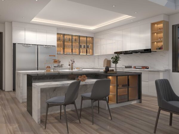 Elegant Modern Grey Lacquer Kitchen Tour: Luxe Design and Smart Storage Solutions