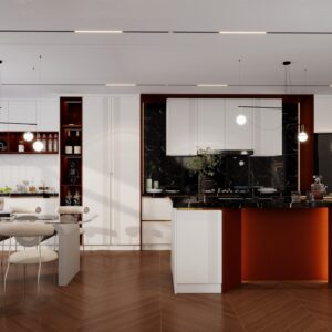 French-Inspired Cabinets for Refined
