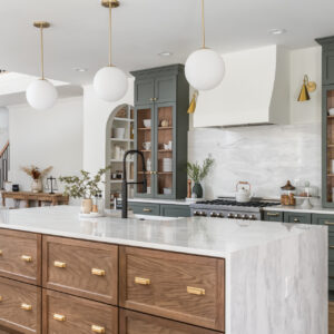 Kitchen cabinetry showcasing elegant design in an apartment project, from a Mexico Cabinet Manufacturer
