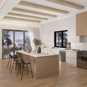 Bright and Airy Kitchen with Light Color Wood Cabinets