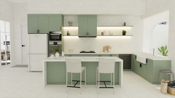 Fresh and Calming Sage Green Kitchen Cabinets for a Modern Kitchen