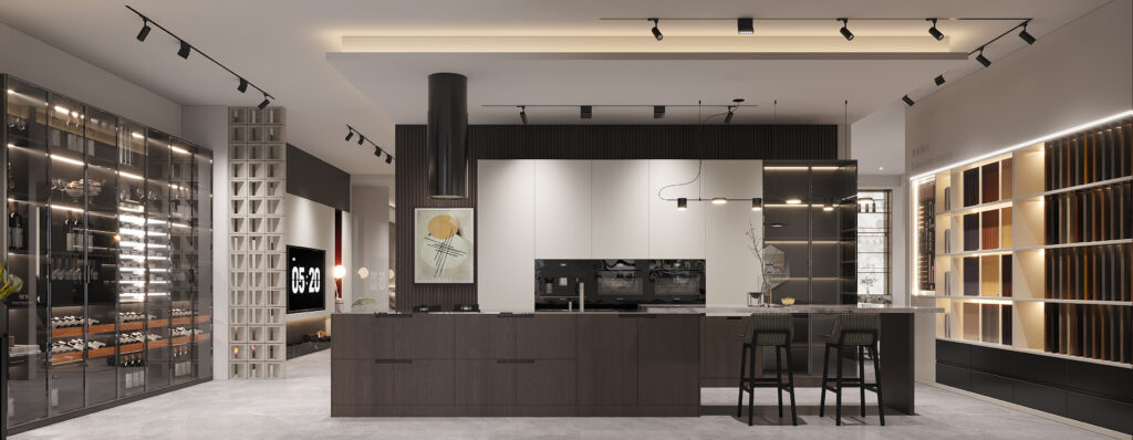 Futuristic Fusion - Custom Cabinets for the Global Home of Tomorrow
