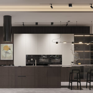 Futuristic Fusion - Custom Cabinets for the Global Home of Tomorrow