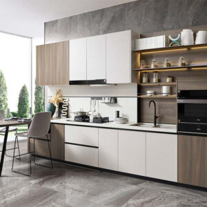 Modern Cream Lacquer Shaker Kitchen Cabinets