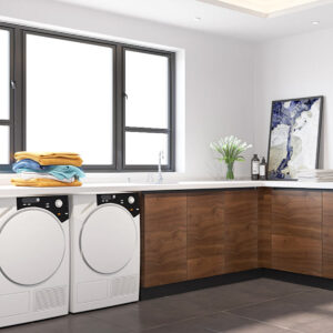 Modern Gallery Wood Veneer Kitchen Cabinets