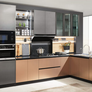 Modern Gallery Cream MDF Kitchen Cabinets