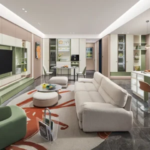 Minimalist Sage Green Interior Design Full House Joinery
