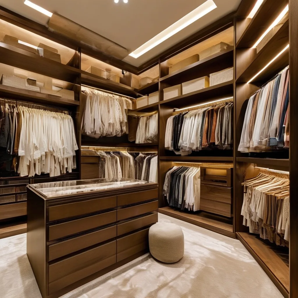 Custom walk-in wardrobe system