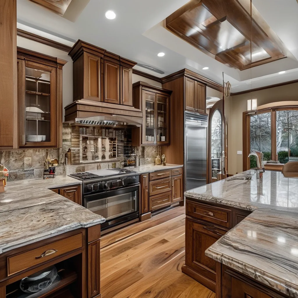 Custom kitchen with island