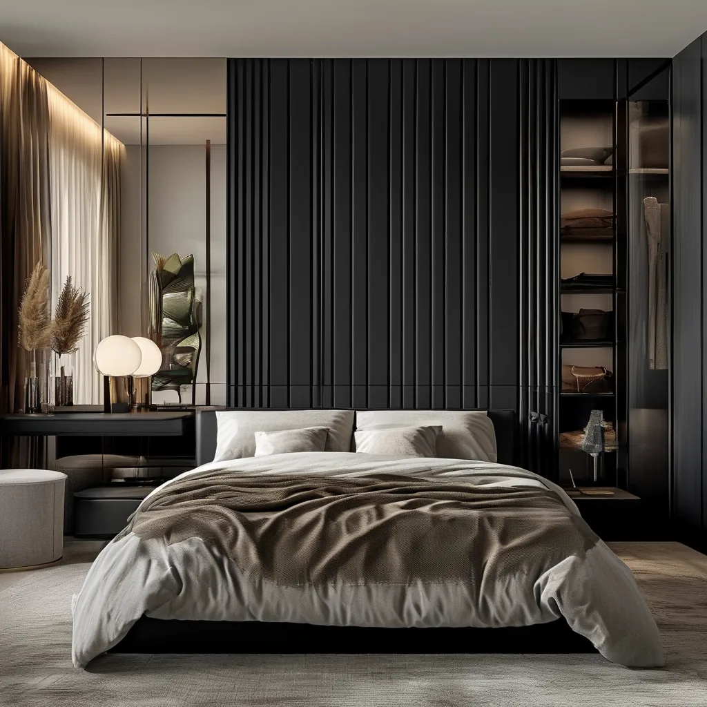 Black wear-resistant wardrobe
