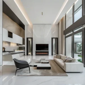 Luxury villa interior Riyadh custom cabinetry