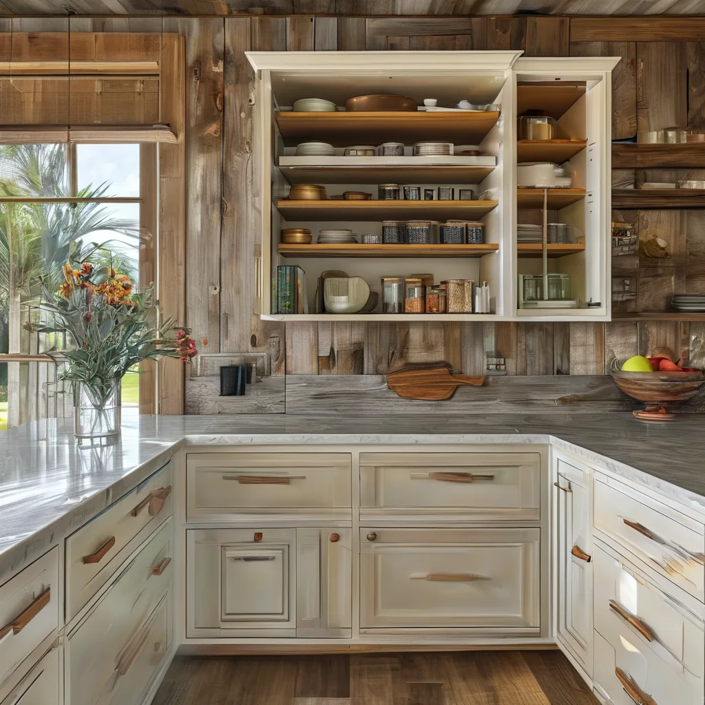 Island storage drawers