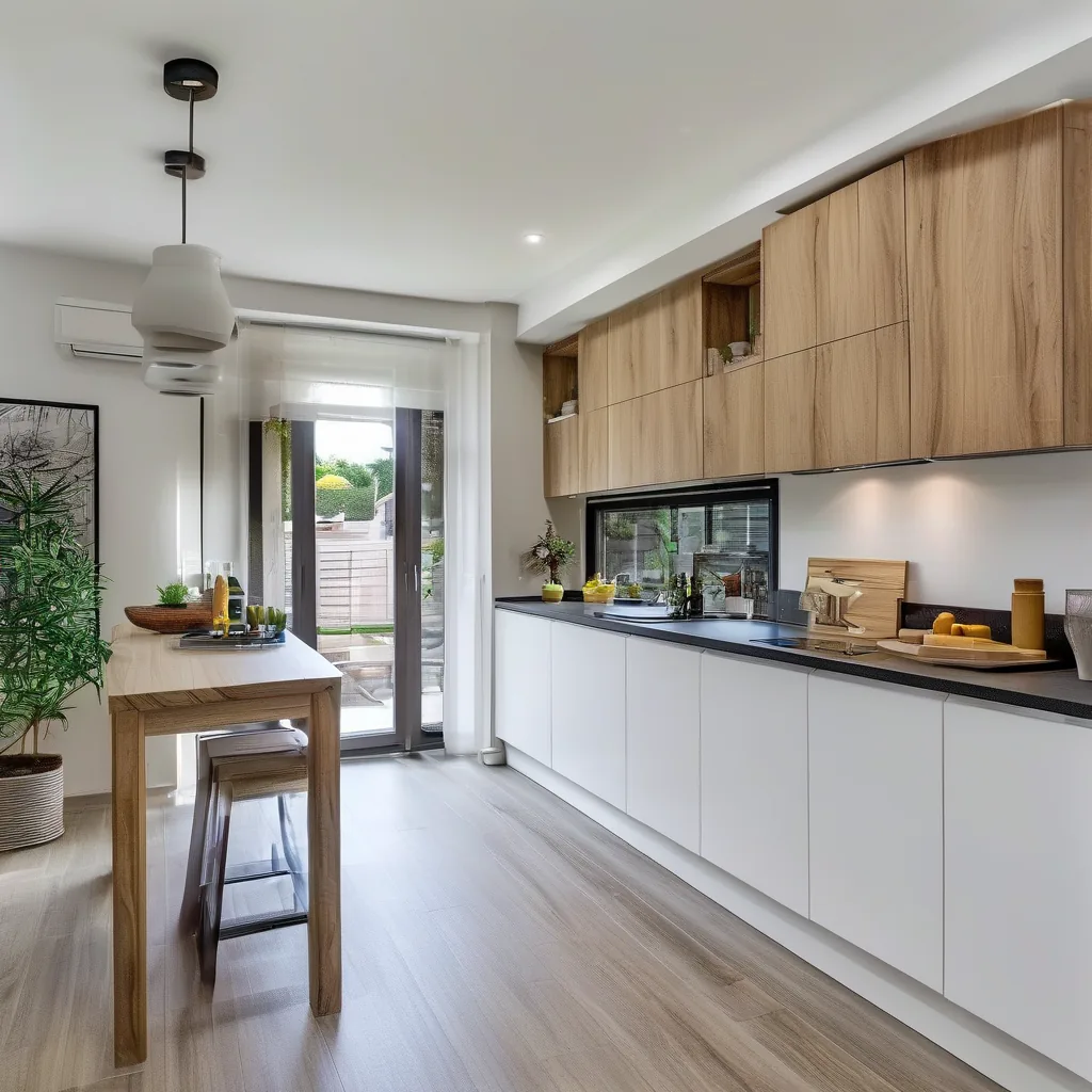 A fully installed and accepted modern kitchen ready for use
